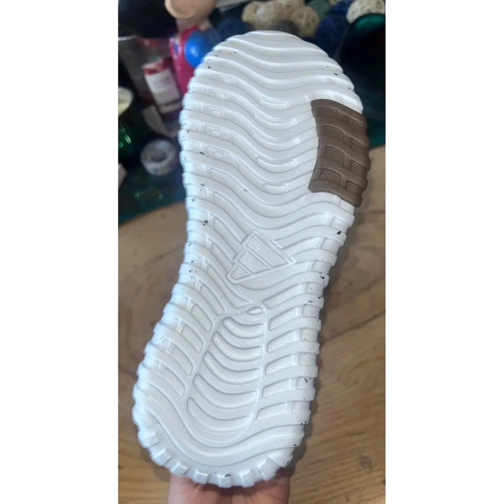 Adidas Kaptir Flow 2.0 K Kids Running Shoes White Black JR8091 Size 13K NIB
